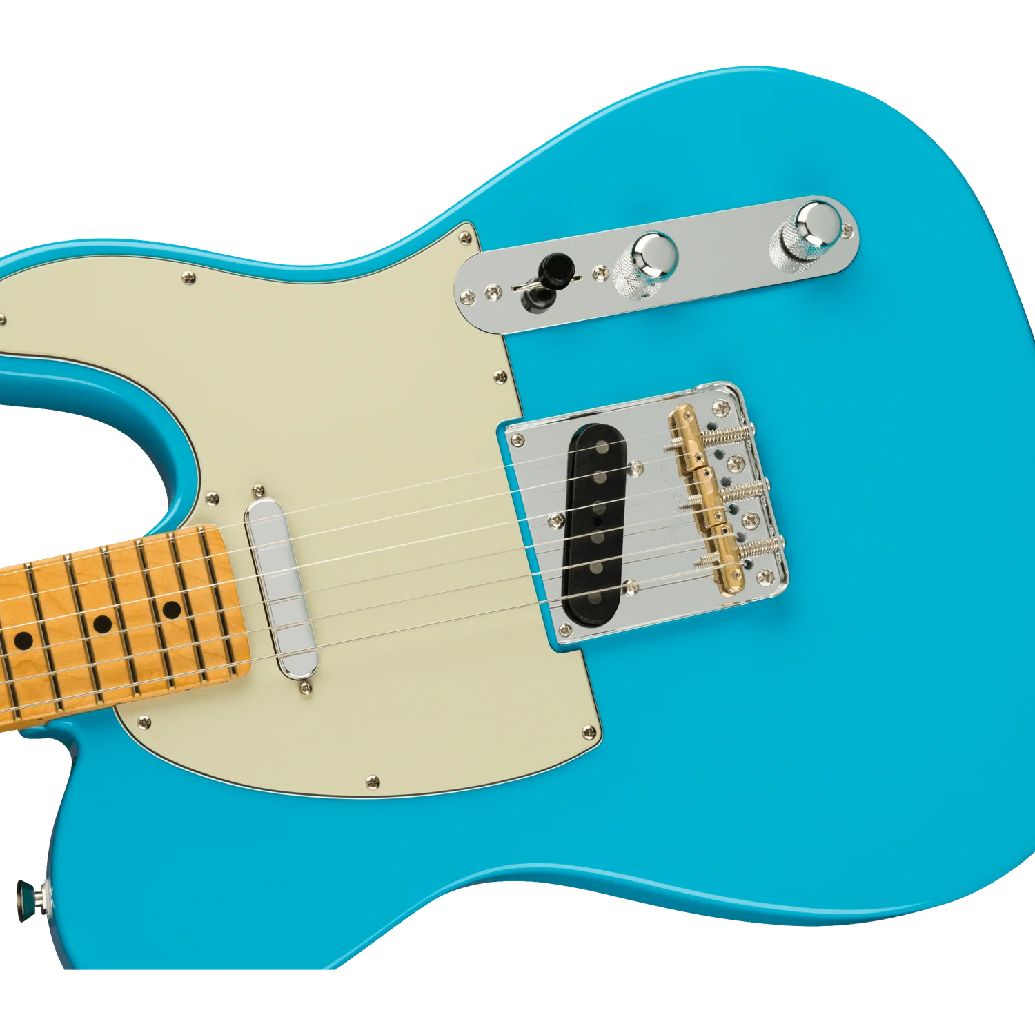 Fender American Professional II Telecaster Electric Guitar - Miami Blue - Image 2