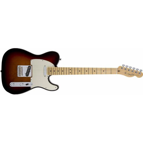 Fender American Standard Telecaster Electric Guitar, Maple Fingerboard, 3-Color Sunburst