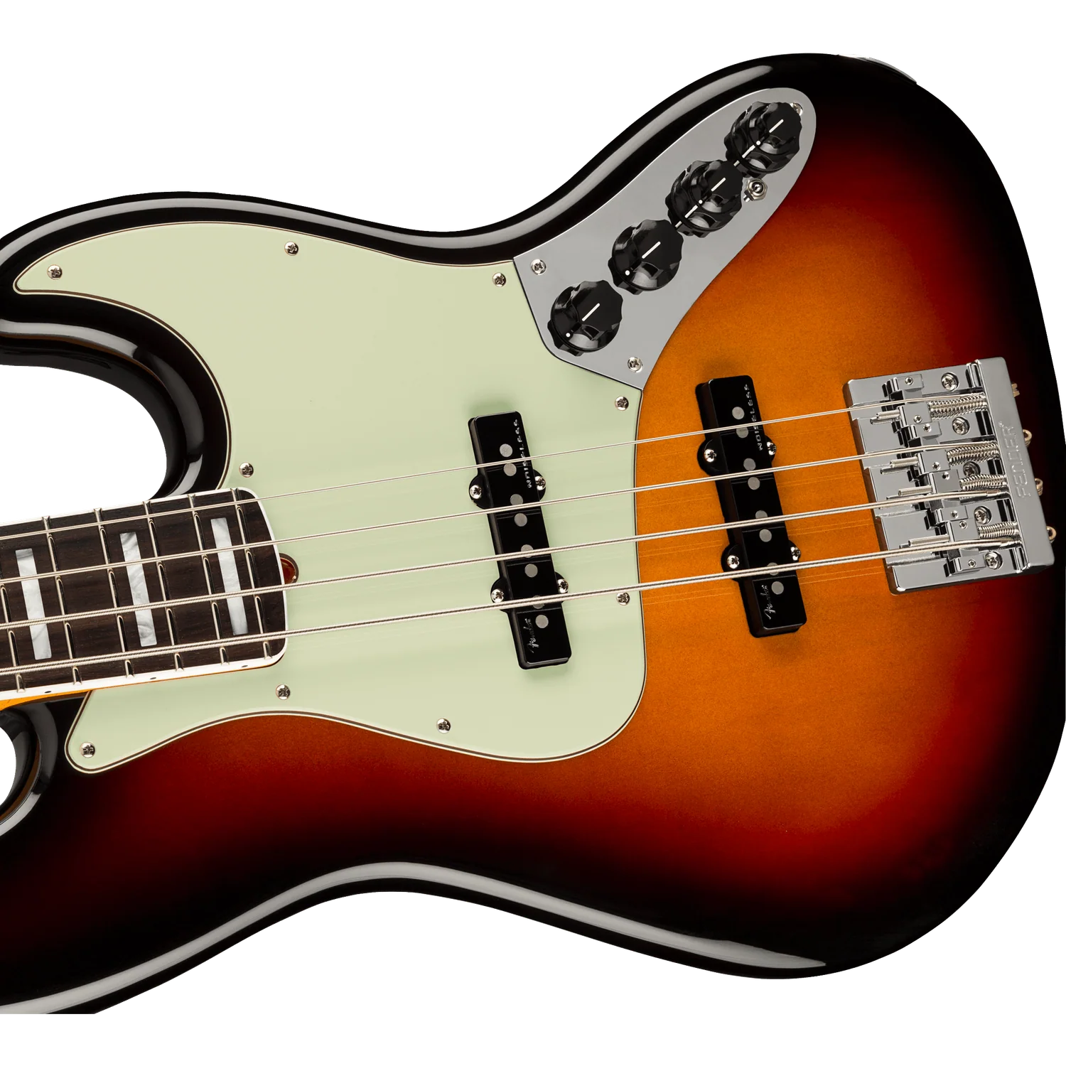 Fender American Ultra Jazz Bass 4-String Bass Guitar - Image 2