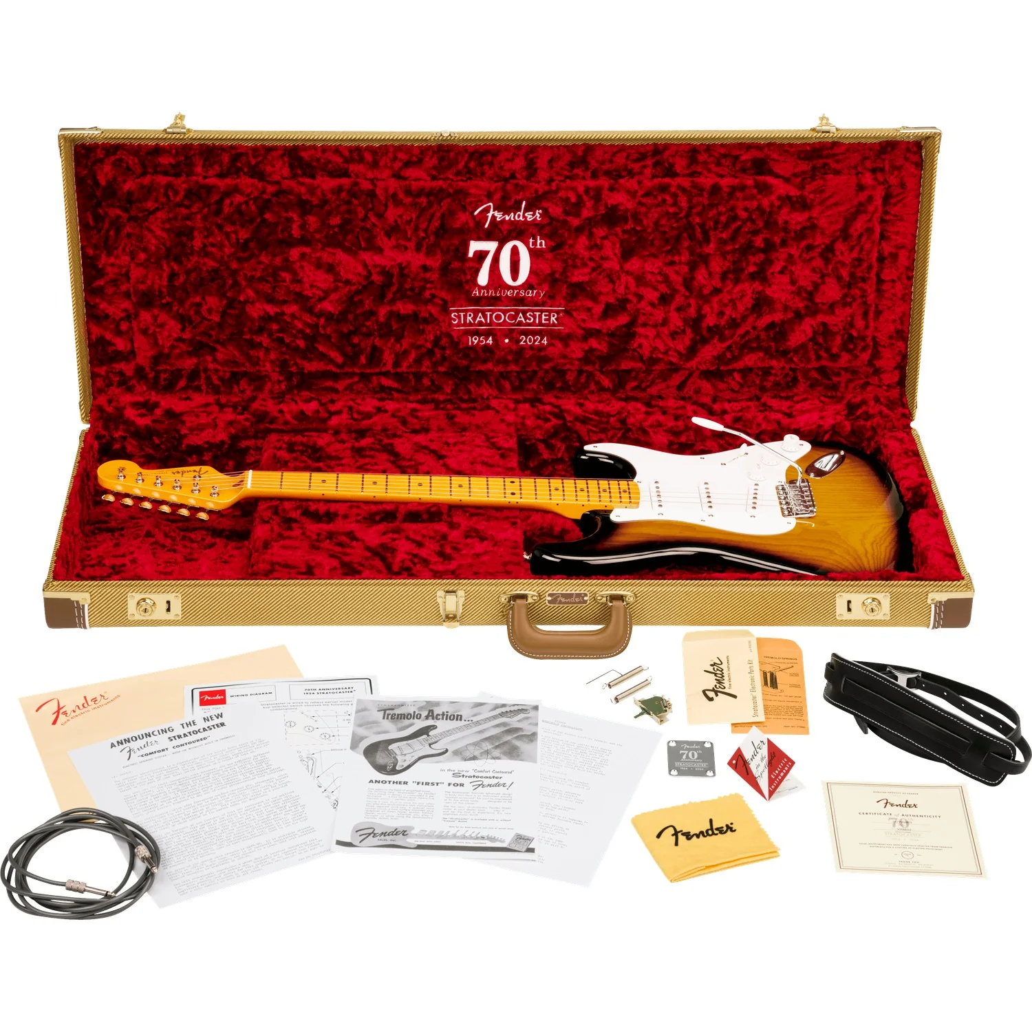 Fender American Vintage II 1954 Stratocaster 70th Anniversary Electric Guitar - Image 7