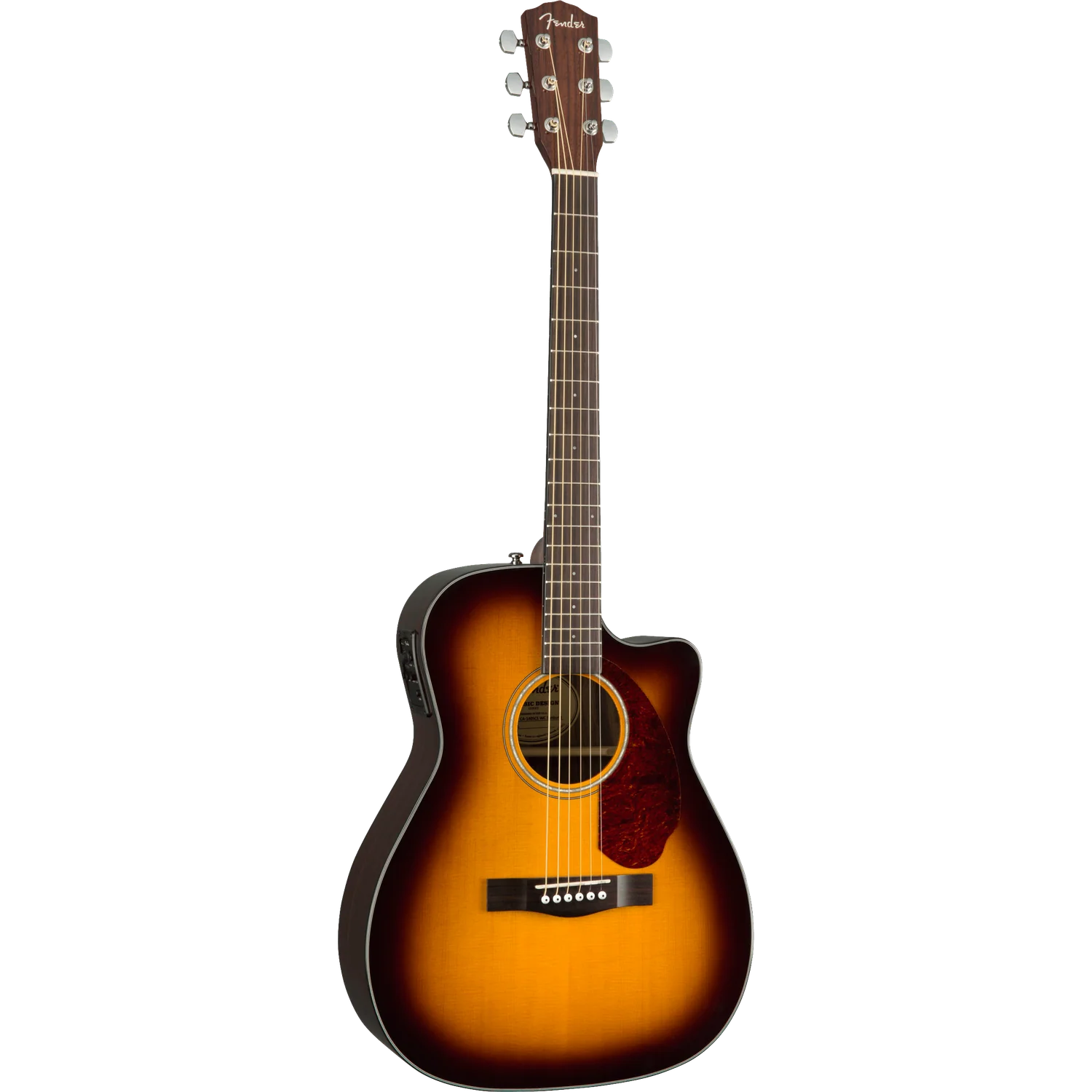 Fender CC-140SCE Concert Electro-Acoustic Guitar with Case - Image 2