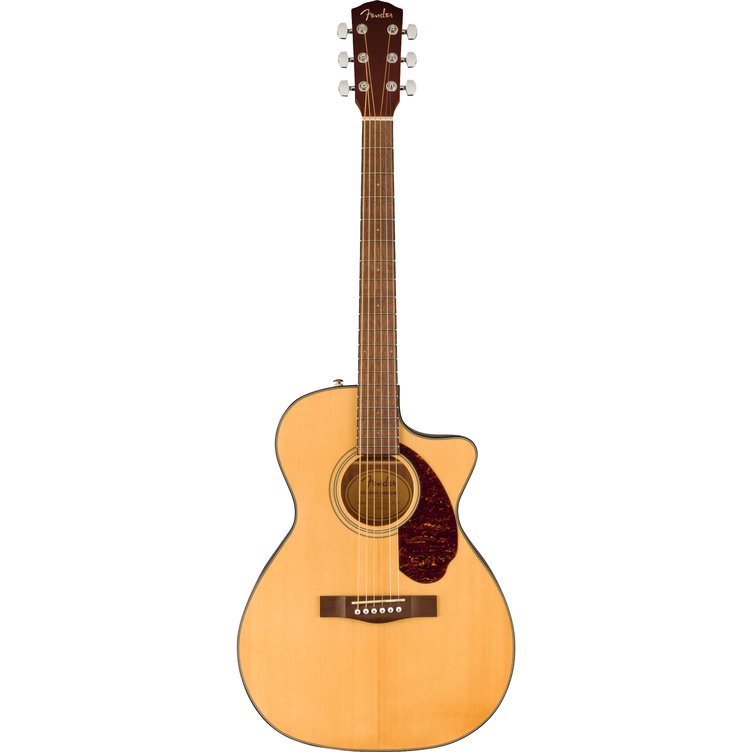 Fender CC-140SCE Concert Electro-Acoustic Guitar with Case - Image 8