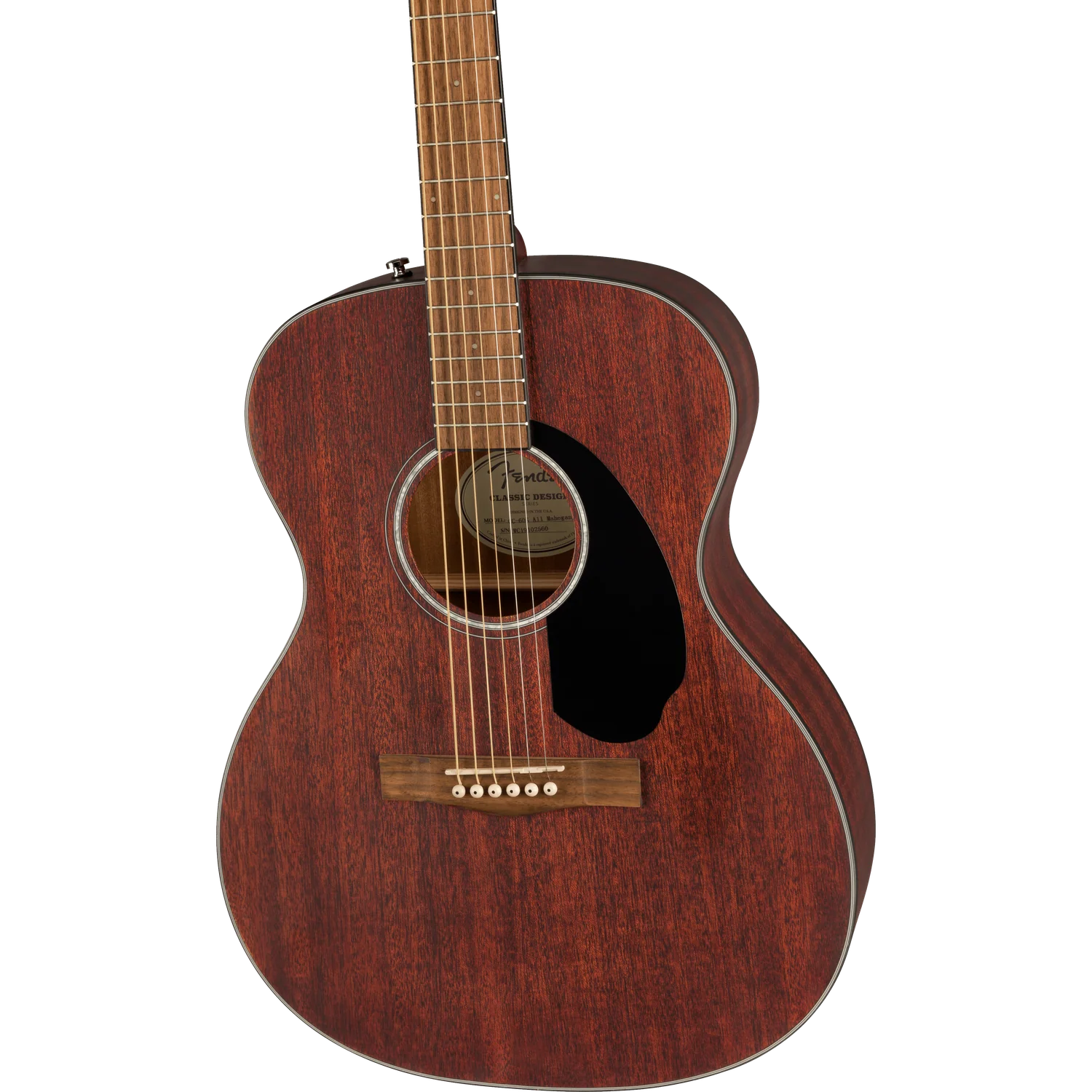 Fender CC-60S Concert Sized All-Mahogany Acoustic Guitar - Image 3