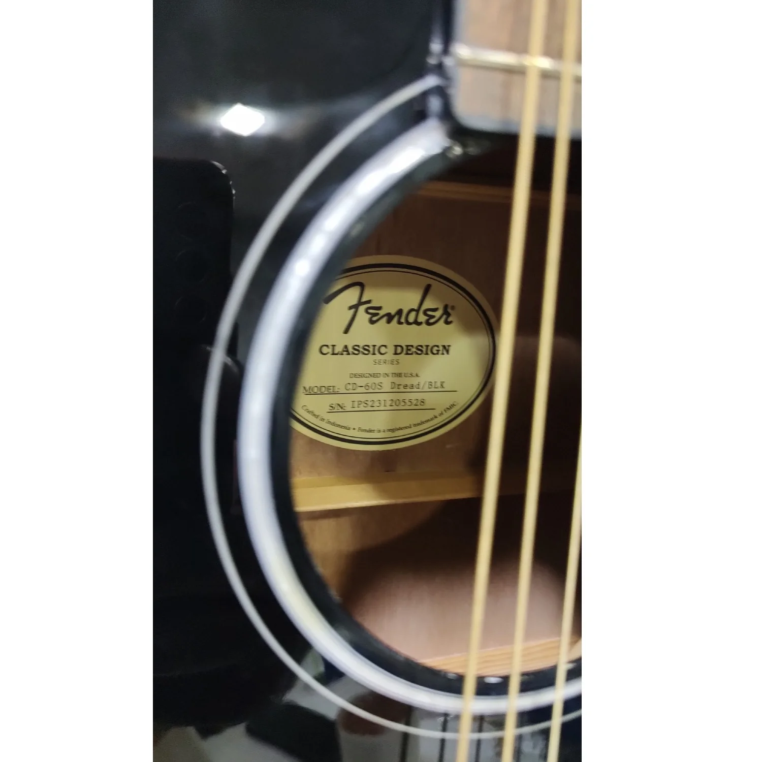 Fender CD-60S Dreadnought Acoustic Guitar - Open Box - Image 6