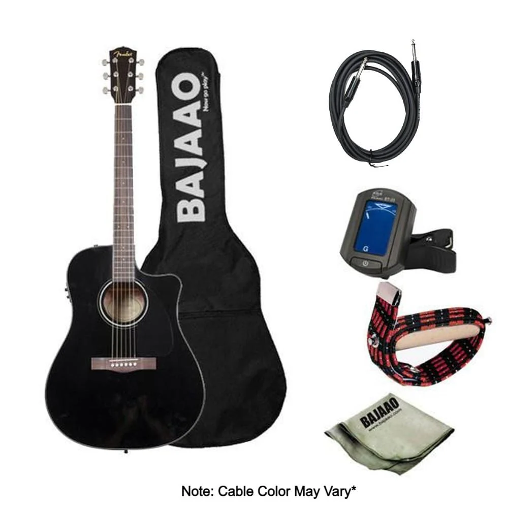 Fender CD60CE Dreadnought Acoustic-Electric Guitar Bundle - Image 3