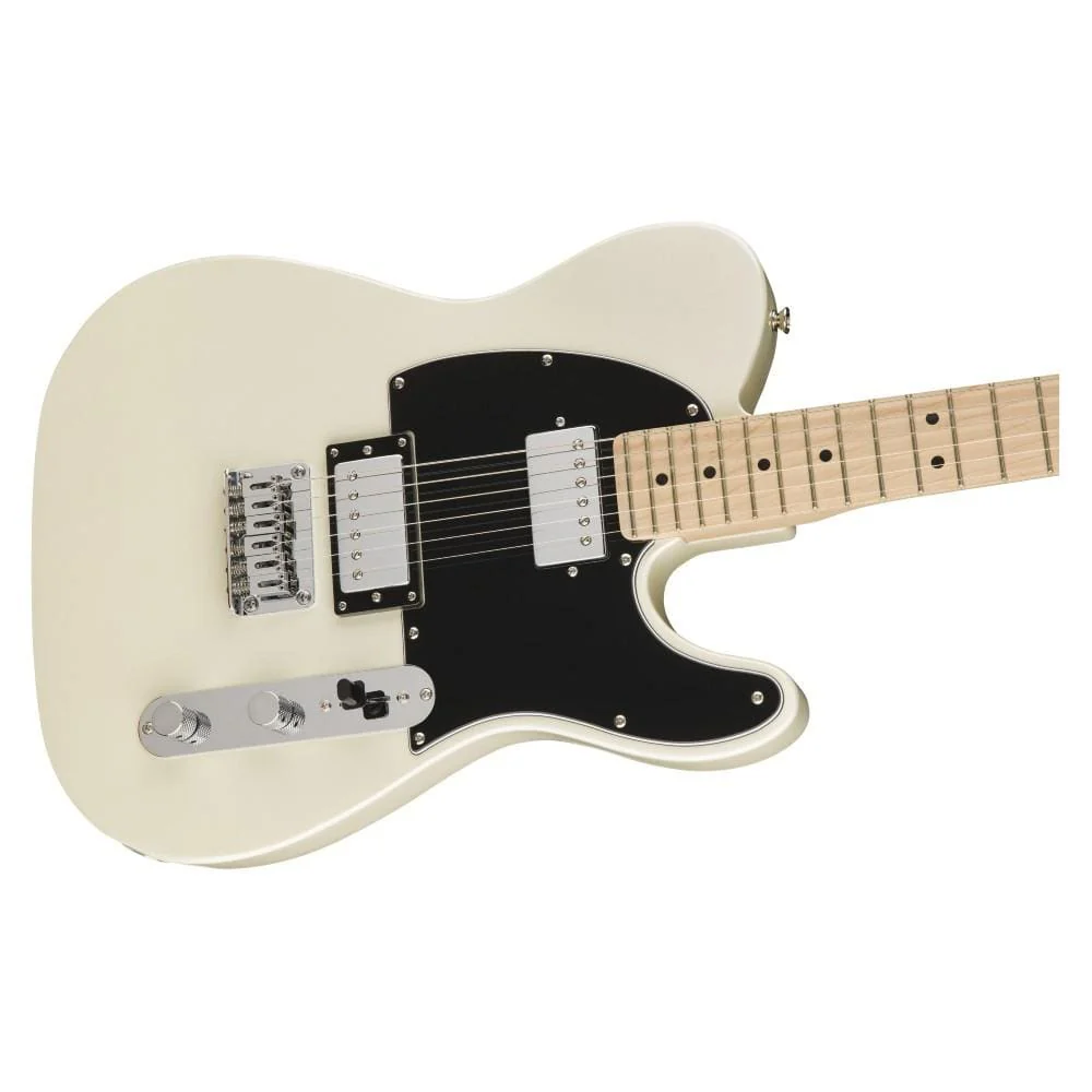 Fender Contemporary Telecaster HH 6 String Electric Guitar - Pearl White - Image 4
