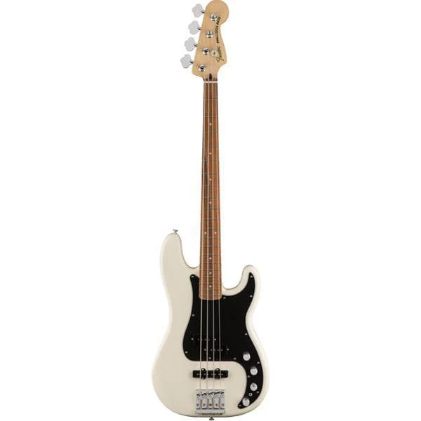 Fender Deluxe Active Precision Bass Special Pau Ferro Fingerboard 4 String Bass Guitar - Olympic White