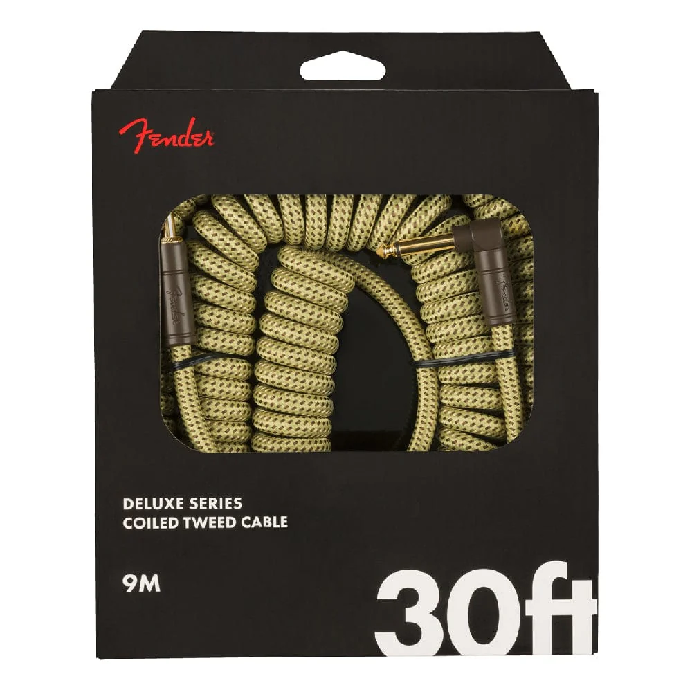 Fender Deluxe Series Tweed Coil 30ft Instrument Cable - Image 2