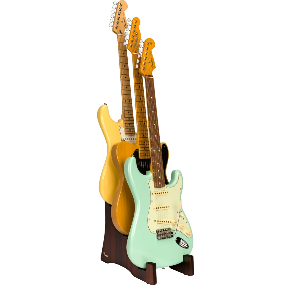 Fender Deluxe Wooden 3-Tier Guitar Stand - Image 3