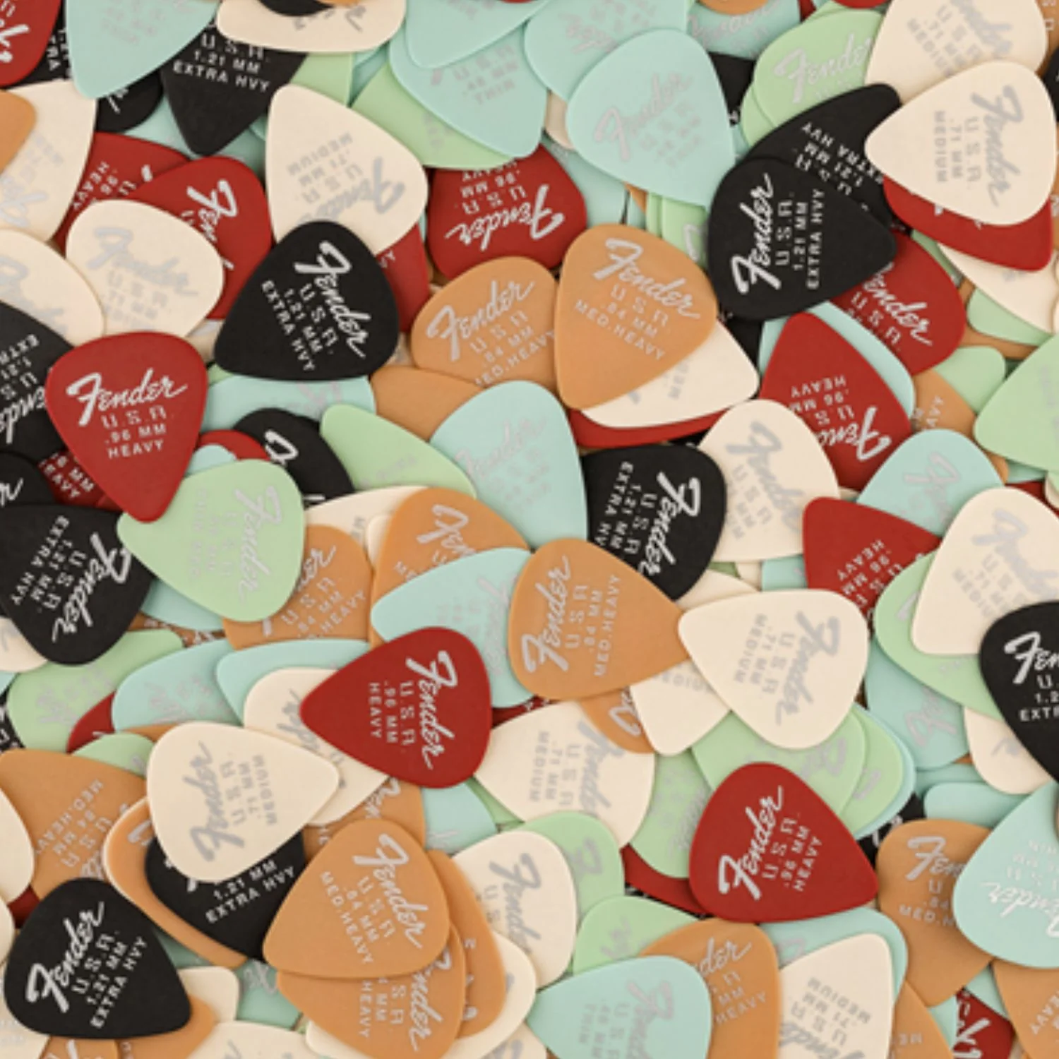 Fender Dura Tone Delrin Guitar Picks 351 Shape- Pack of 12 - Image 2