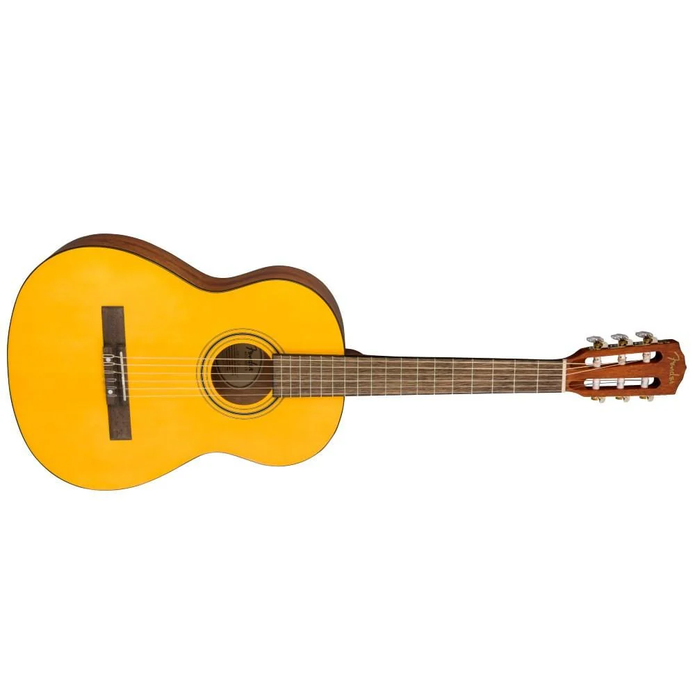 Fender ESC-80 6 String 3/4 Size Classical Guitar with Gig Bag - Satin Vintage Natural - Image 2