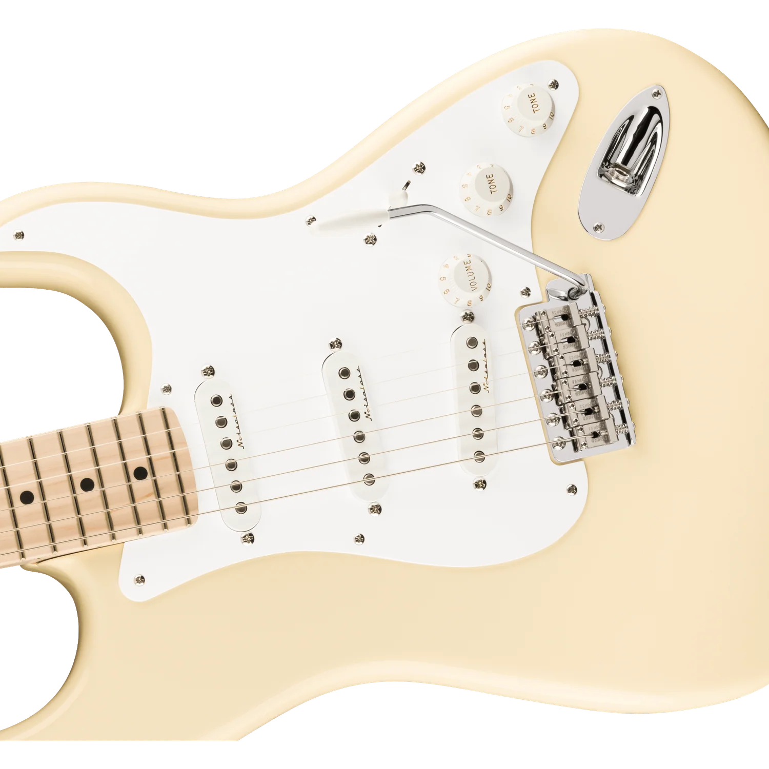 Fender Eric Clapton Stratocaster Electric Guitar, Maple Fingerboard, Olympic White - Image 6