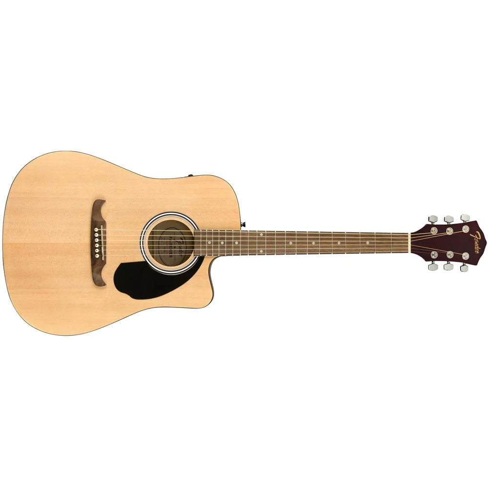 Fender FA-125CE Dreadnought Electro Acoustic Guitar Bundle With Gigbag, Cable, Picks, Strap and Polishing Cloth - Image 2