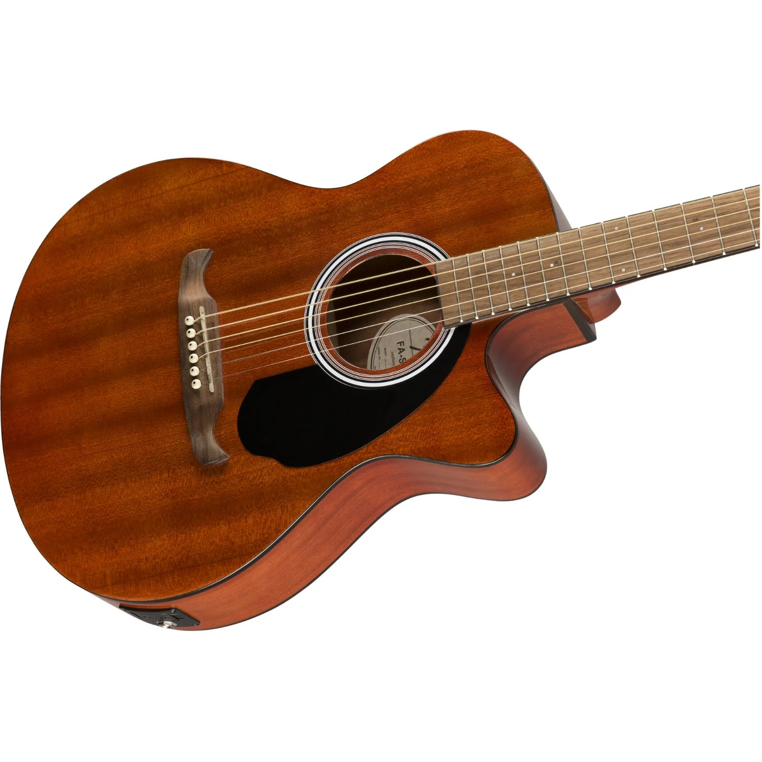 Fender FA-135CE Concert V2 Electro Acoustic Guitar - Natural Mahogany - Image 4