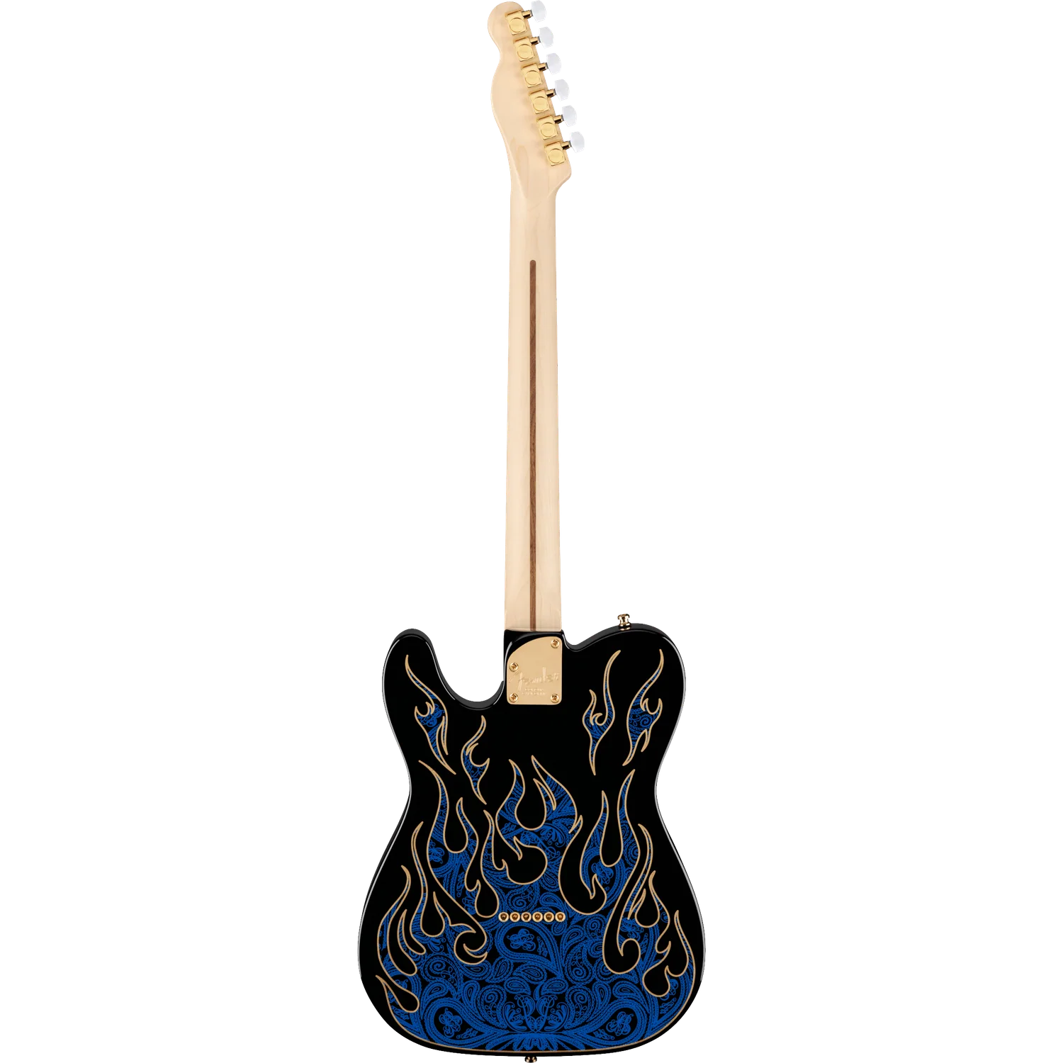 Fender James Burton Telecaster Electric Guitar, Maple Fingerboard, Blue Paisley Flames - Image 6