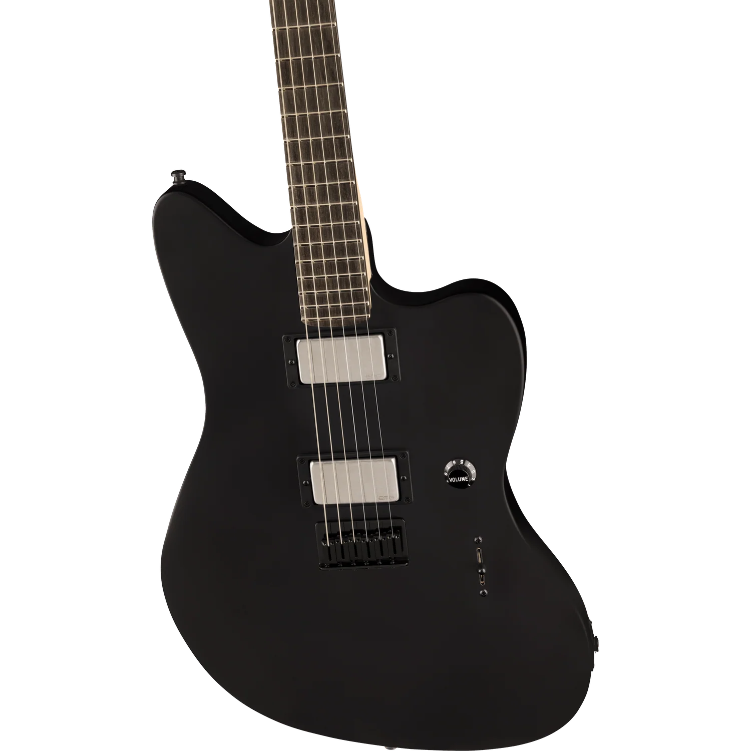 Fender Jim Root Jazzmaster Electric Guitar, Ebony Fingerboard, Flat Black - Image 3