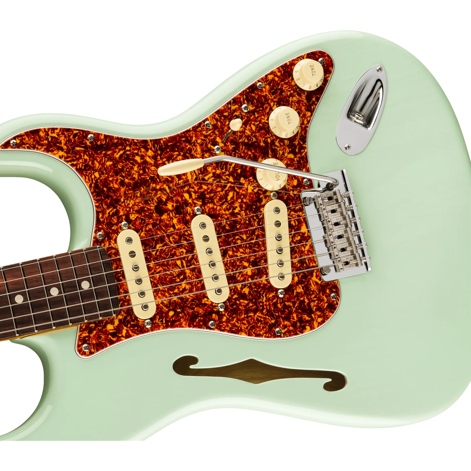 Fender Limited Edition American Professional II Stratocaster Thinline 6 String Electric Guitar - Image 2