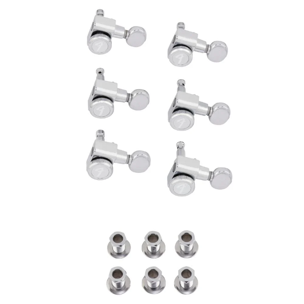 Fender Locking Tuners with Vintage-Style Buttons for Stratocaster and Telecaster Guitars