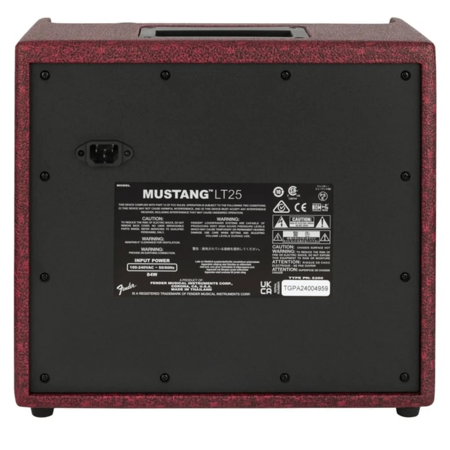 Fender Mustang LT25 25 Watts Combo Guitar Amplifier - Image 4