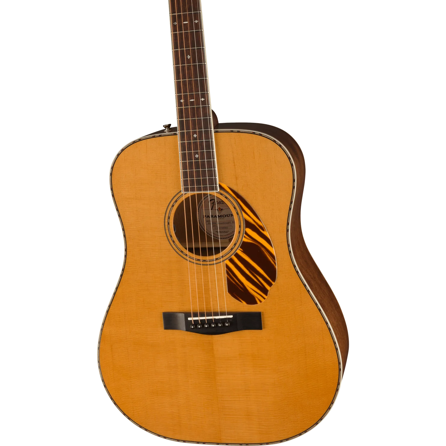 Fender PD 220E Dreadnought Electro Acoustic Guitar with Case - Image 12