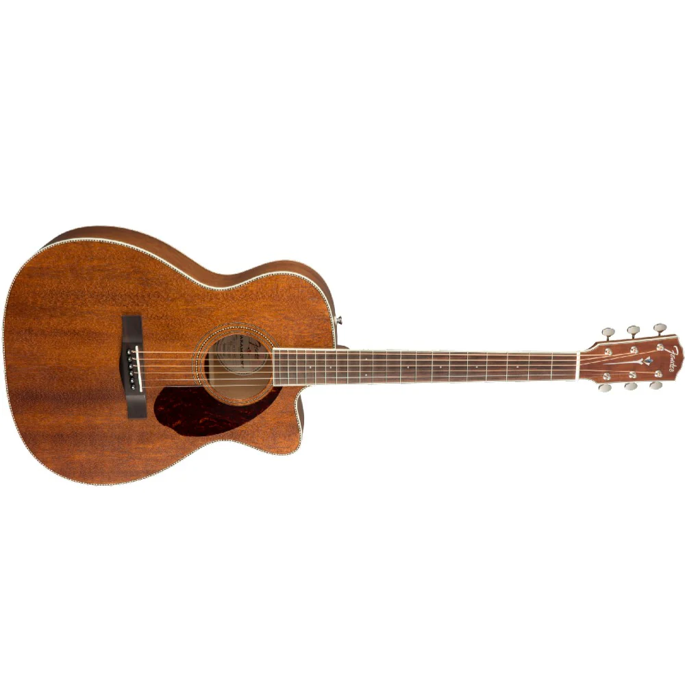 Fender PM-3 Triple-0 All-Mahogany 6-String Acoustic Guitar with Case- Natural - Image 2
