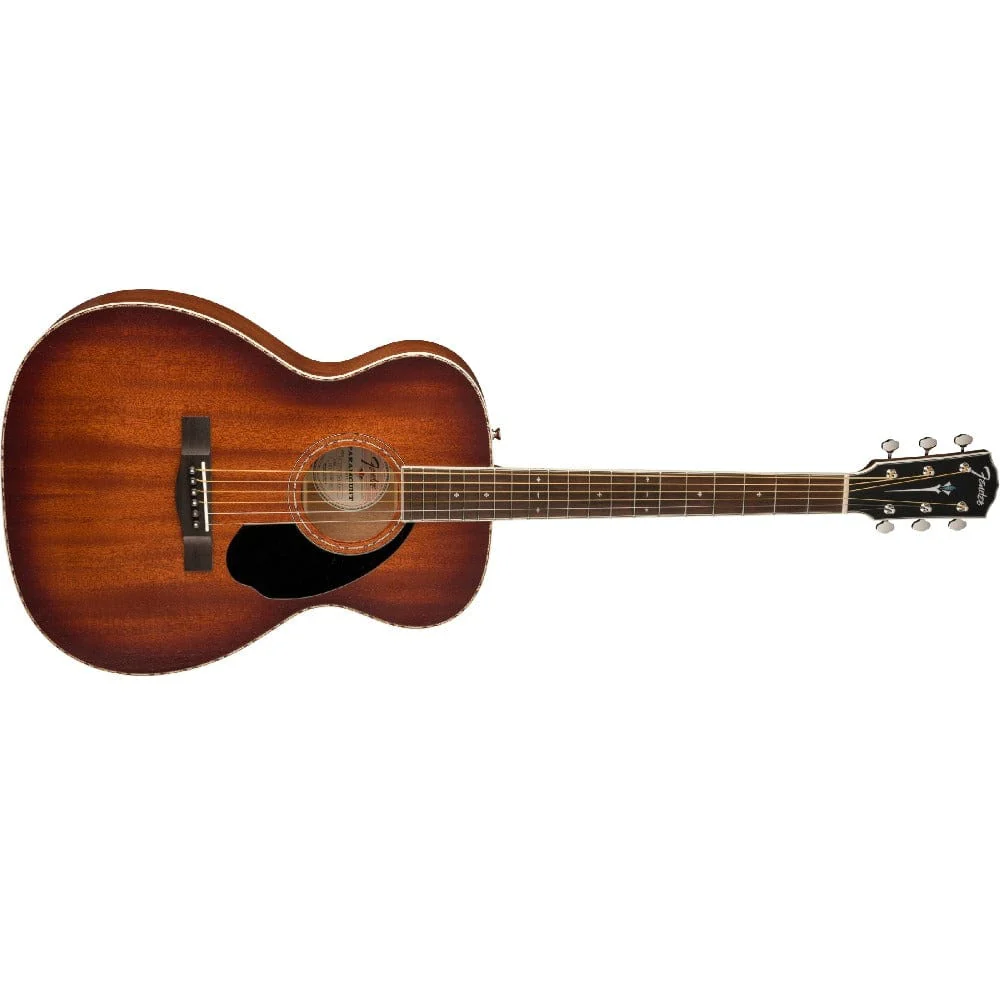 Fender PO 220E Orchestra Acoustic Guitar with Case - Image 2