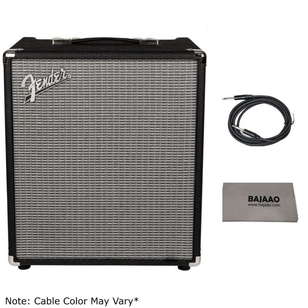 Fender Rumble 100 Watt Combo Bass Amplifier with Cable & Polishing Cloth