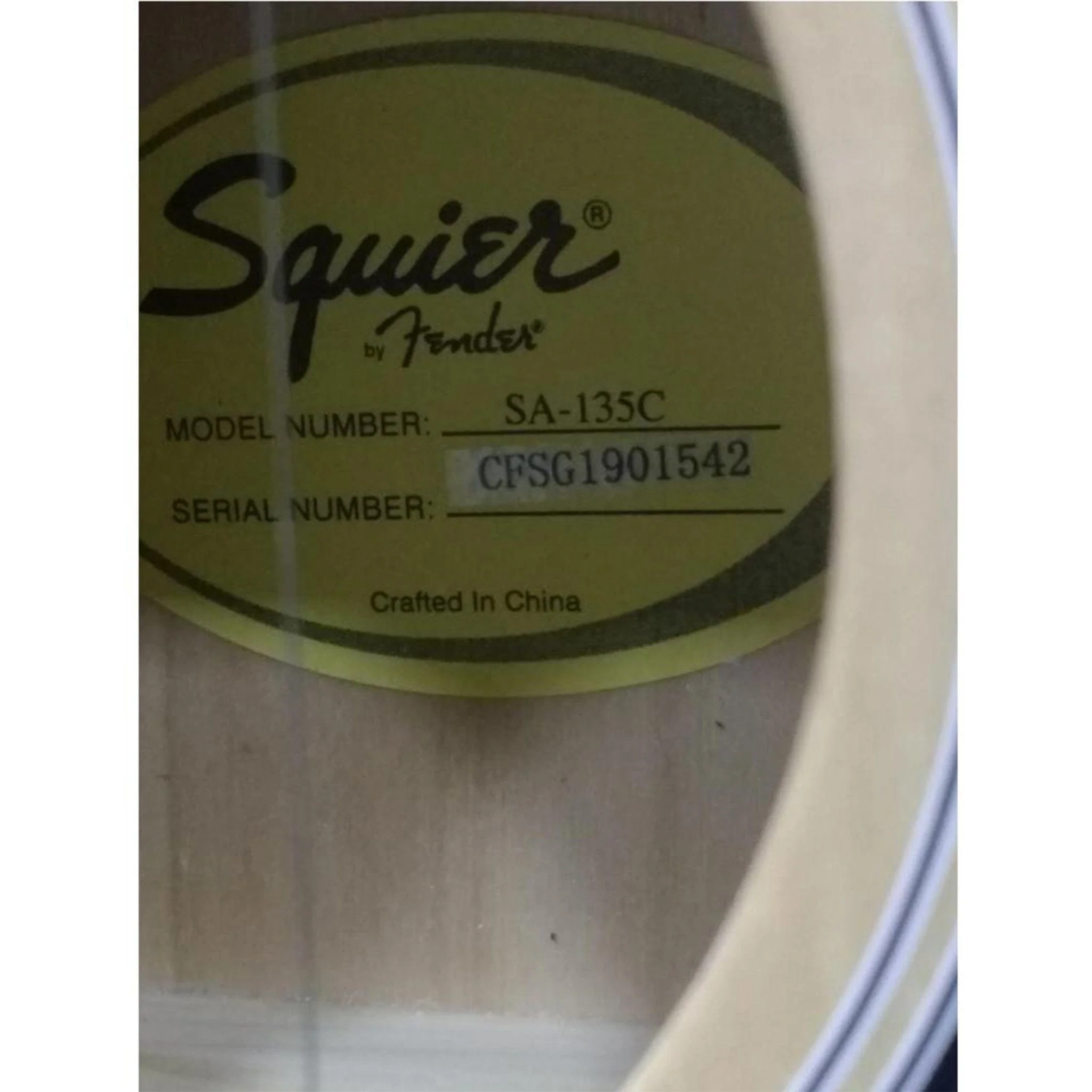 Fender SA 135C 39" Cutaway Acoustic Guitar - Image 17