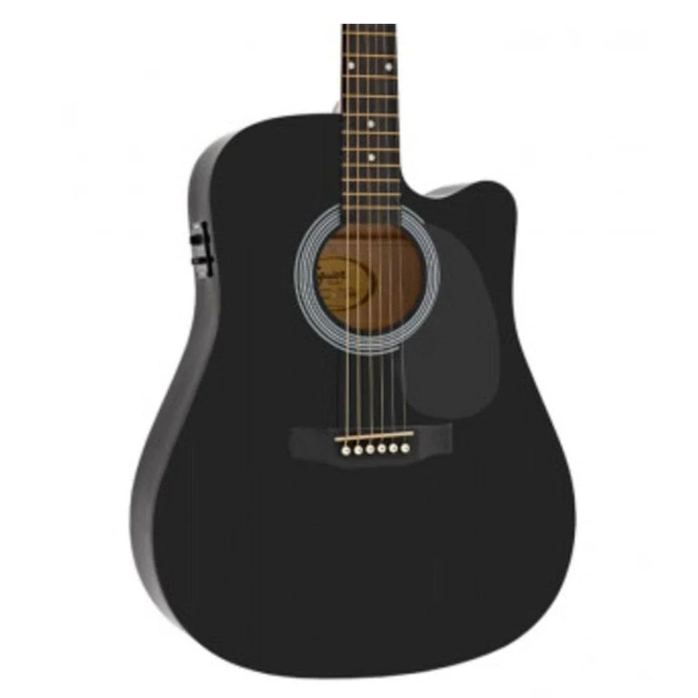 Fender Squier SA-105CE Electro - Acoustic Guitar Bundle with Guitar Amplifier - Image 7