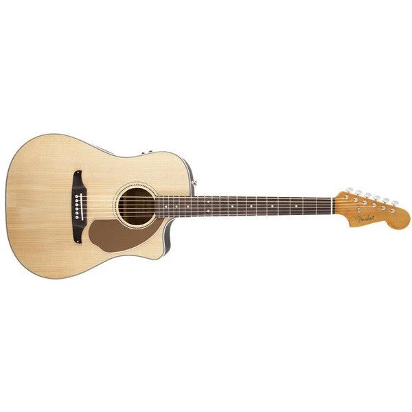 Fender Sonoran SCE Dreadnought Cutaway Electro Acoustic Guitar, Fishman PreAmp, Tuner - Image 5