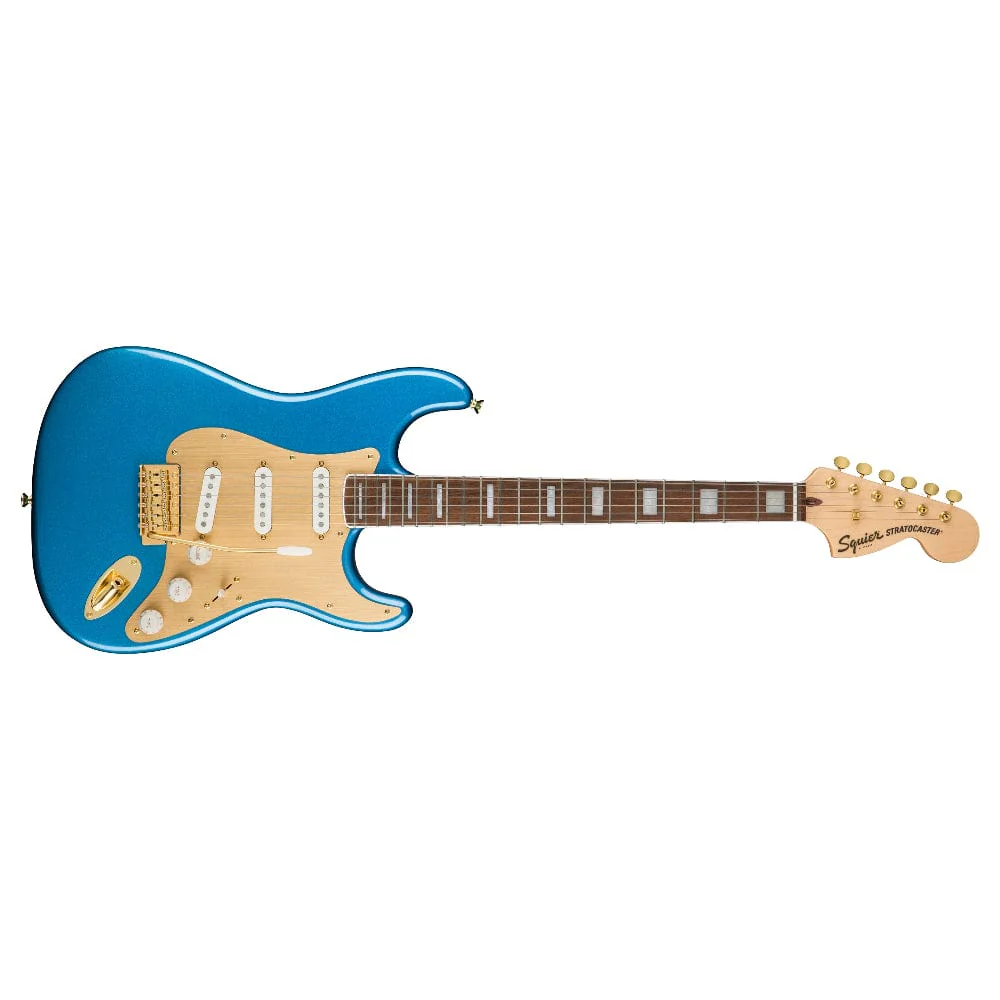 Fender Squier 40th Anniversary Stratocaster Gold Edition Electric Guitar - Image 27