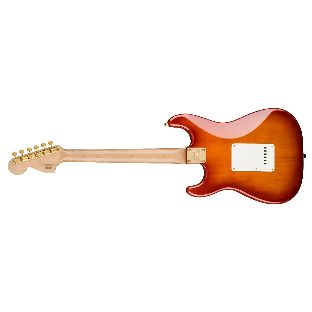 Fender Squier 40th Anniversary Stratocaster Gold Edition Electric Guitar - Image 35
