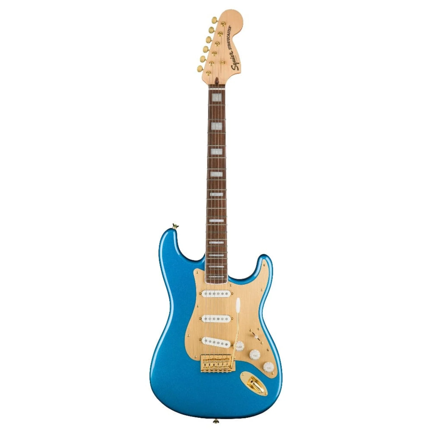 Fender Squier 40th Anniversary Stratocaster Gold Edition Electric Guitar - Image 7