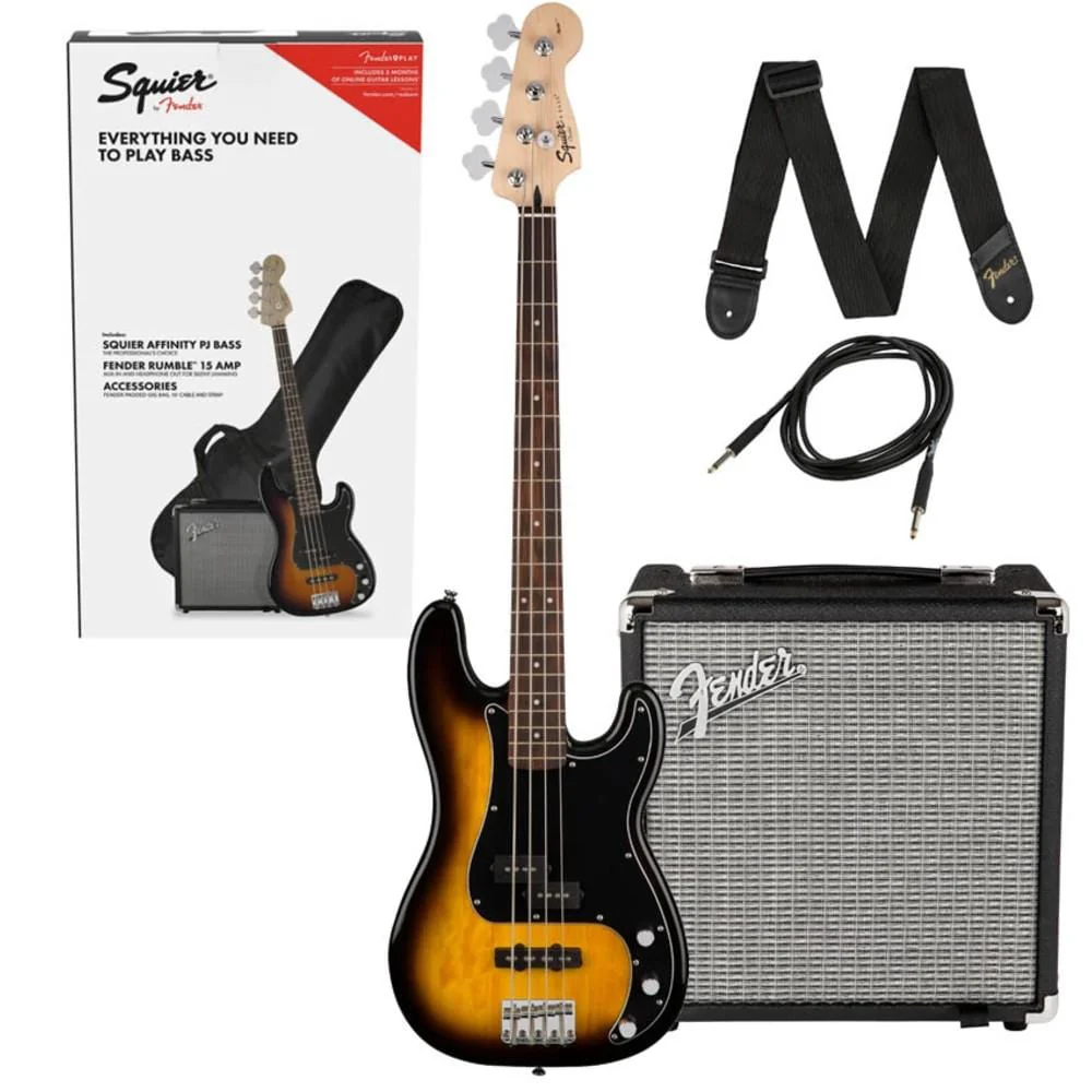 Fender Squier Affinity Series 4 String Precision Bass PJ Pack