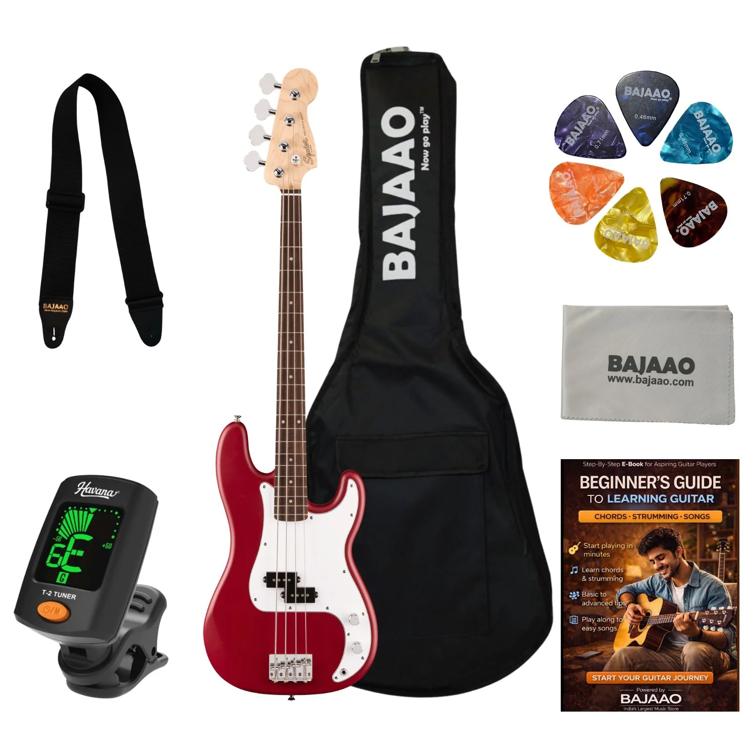 Fender Squier Debut Precision Bass Guitar - Image 33