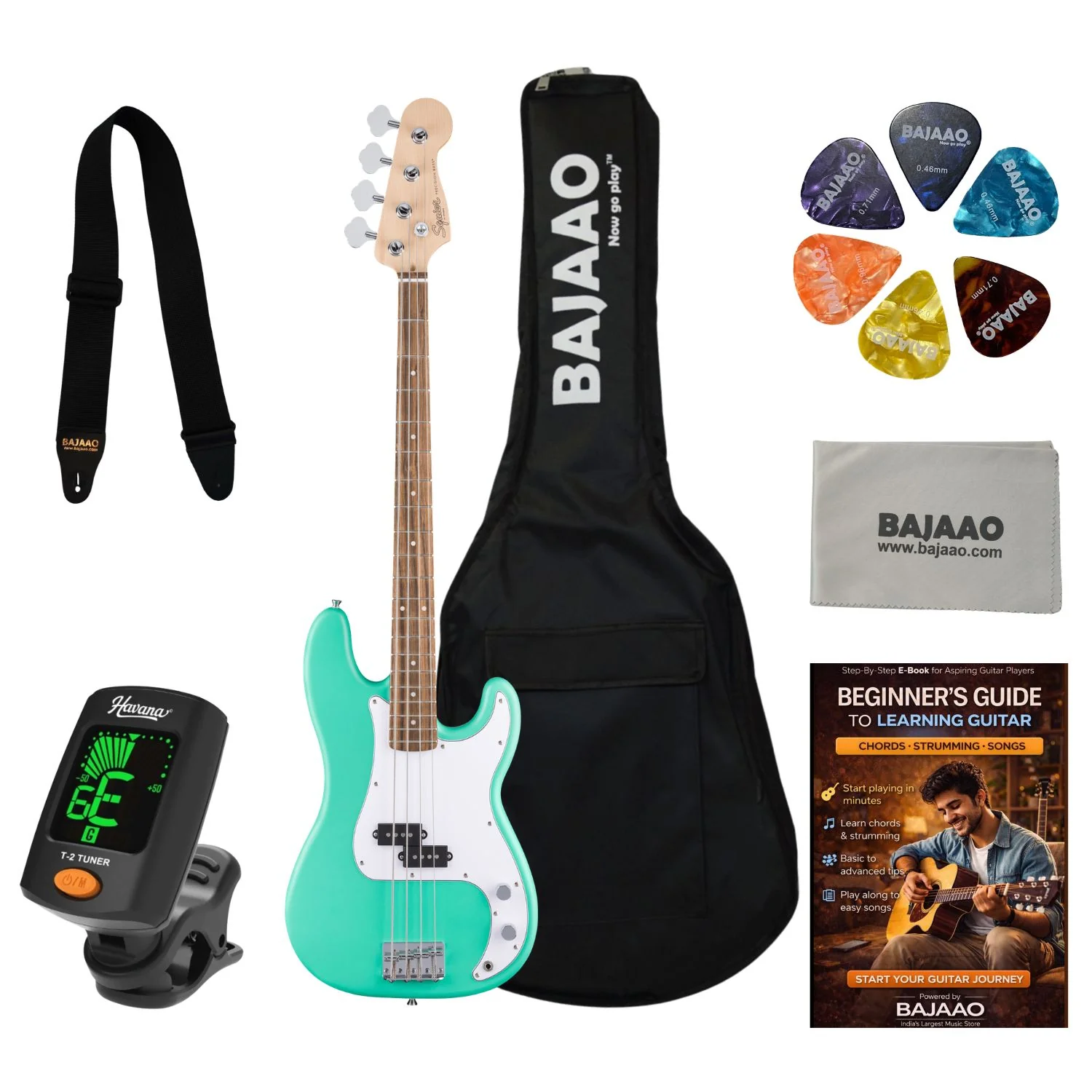 Fender Squier Debut Precision Bass Guitar - Image 45