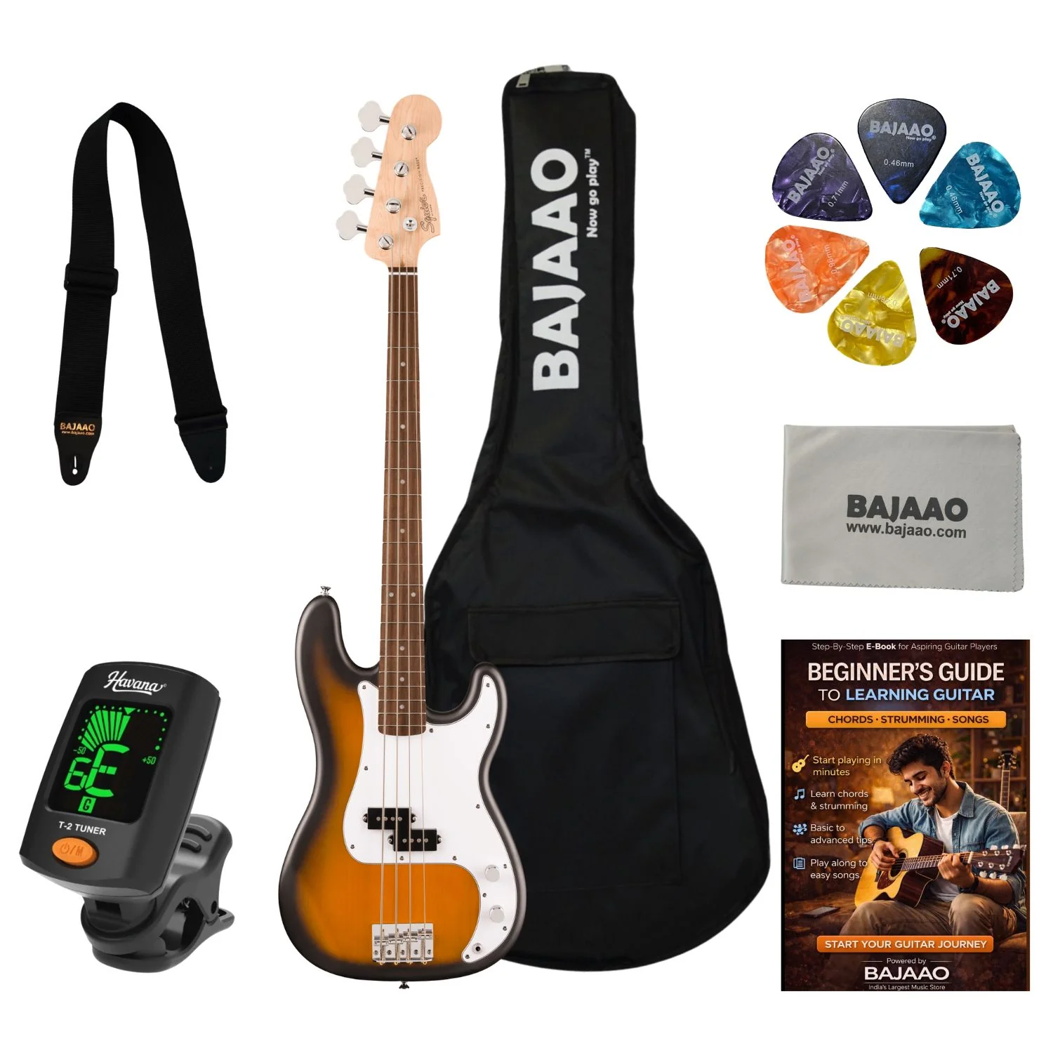 Fender Squier Debut Precision Bass Guitar - Image 7