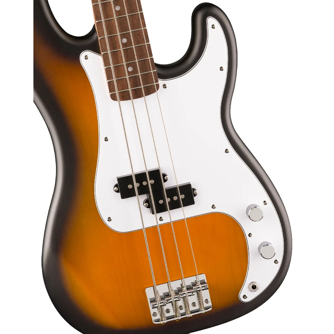 Fender Squier Debut Precision Bass Guitar with Gigbag, Polishing Cloth, Picks, Strap, Tuner & Ebook - Image 3