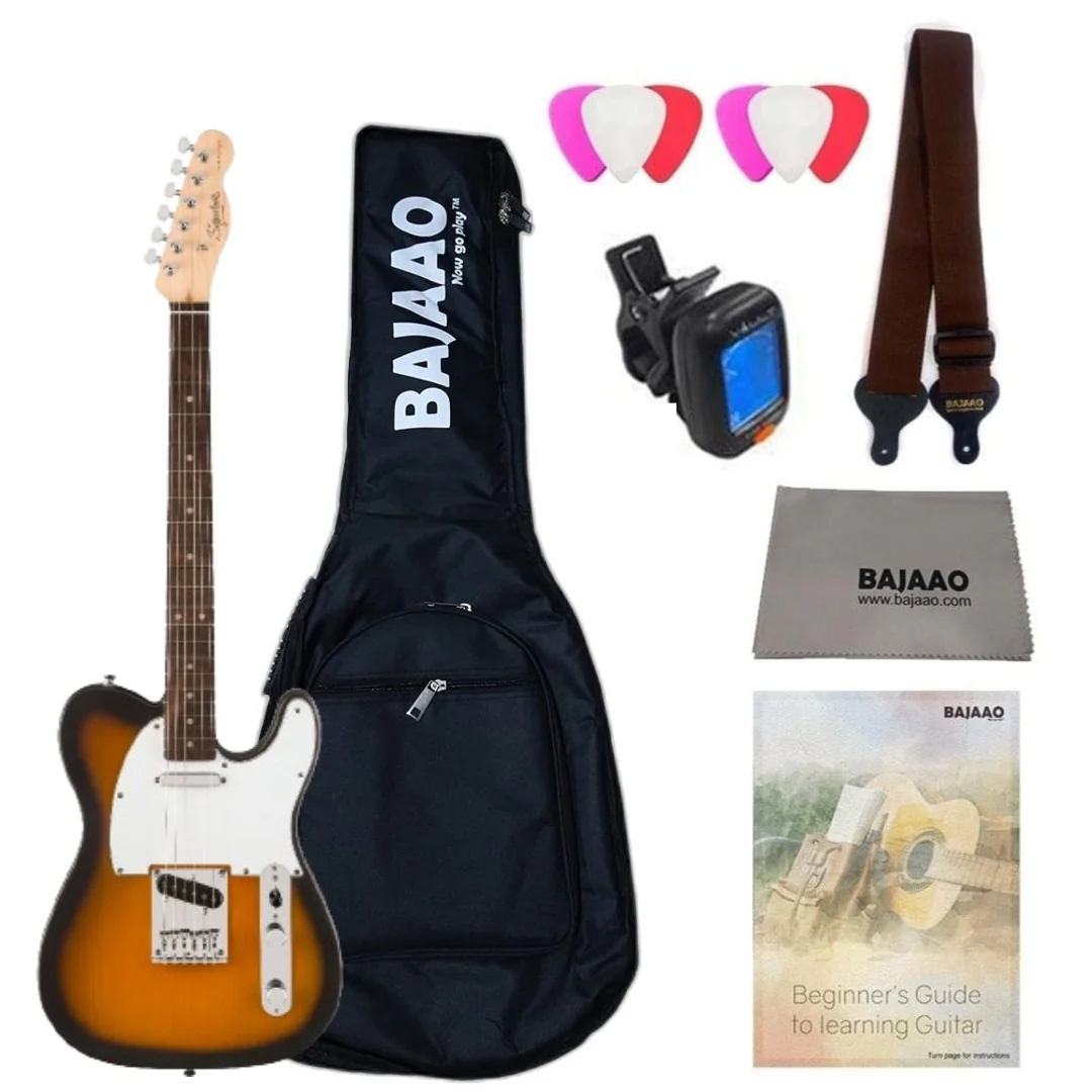 Fender Squier Debut Telecaster Electric Guitar With Gigbag, Polishing Cloth, Picks, Strap, Tuner & Ebook