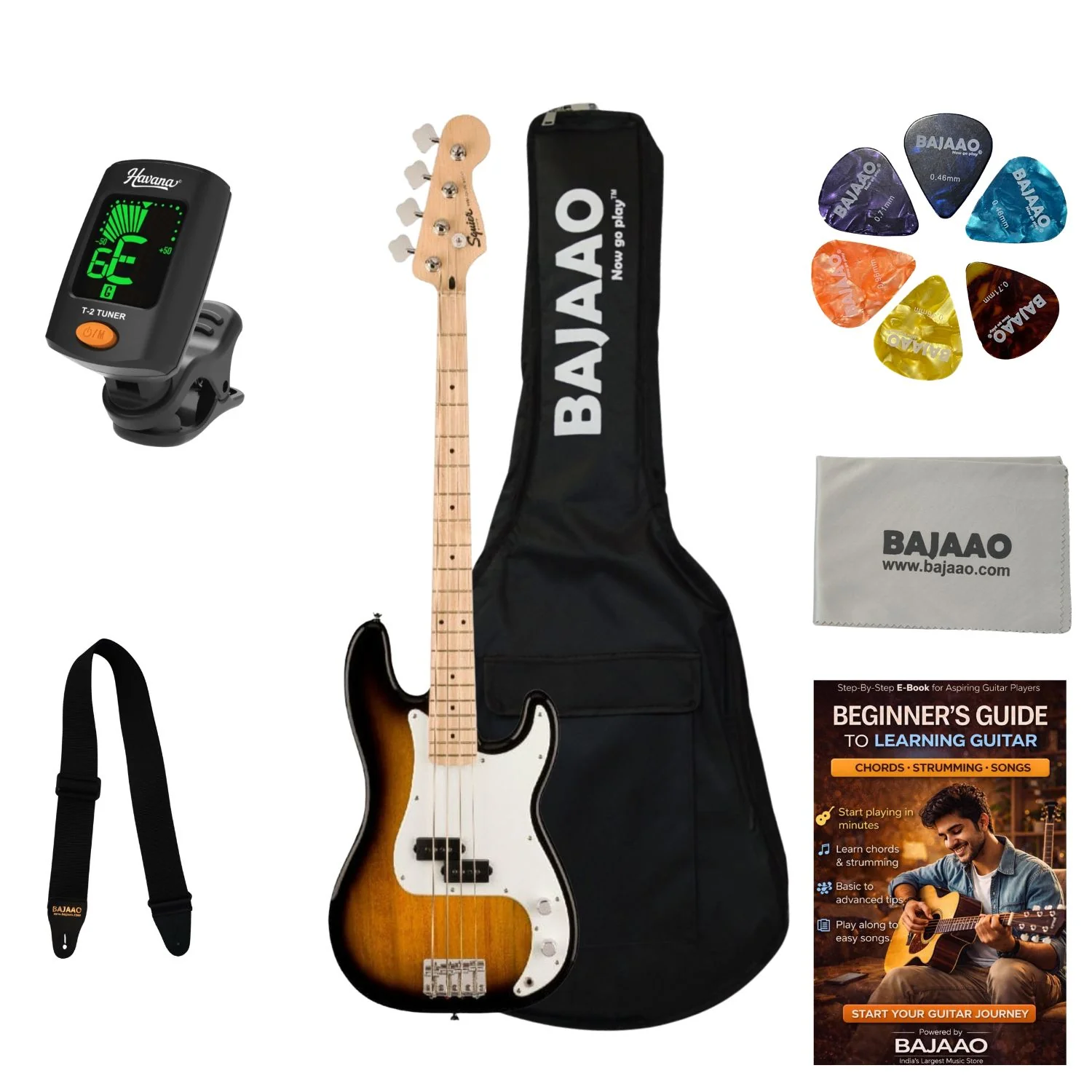 Fender Squier Sonic Precision Bass Guitar - Image 36