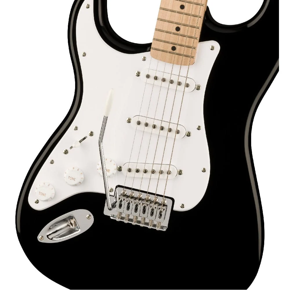 Fender Squier Sonic Stratocaster Electric Guitar Bundle With Gigbag, Polishing Cloth, Picks, Strap, Tuner & Ebook - Image 25