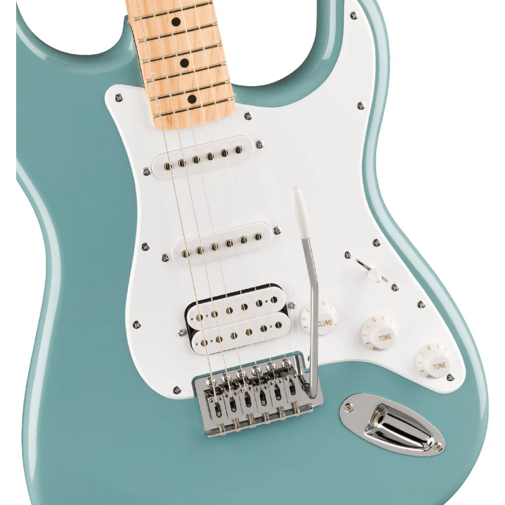 Fender Squier Sonic Stratocaster Electric Guitar with Bag,Polishing Cloth, Strap, Tuner, Pick and Ebook - Image 44