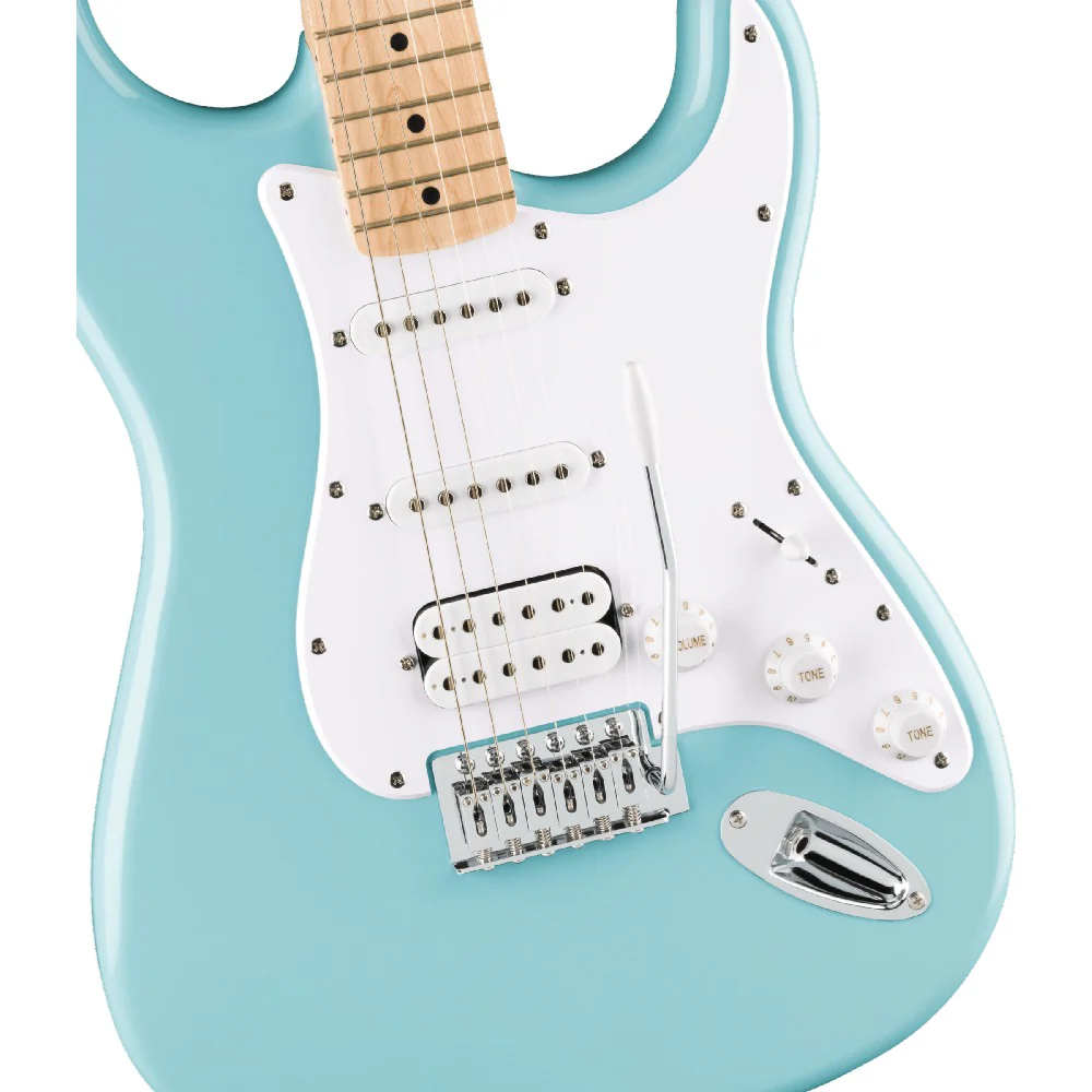 Fender Squier Sonic Stratocaster Electric Guitar with Bag,Polishing Cloth, Strap, Tuner, Pick and Ebook - Image 65