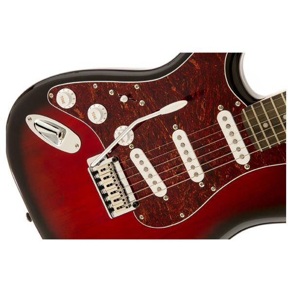Fender Squier Standard Stratocaster Left Handed Electric Guitar - Antique Burst - Image 3