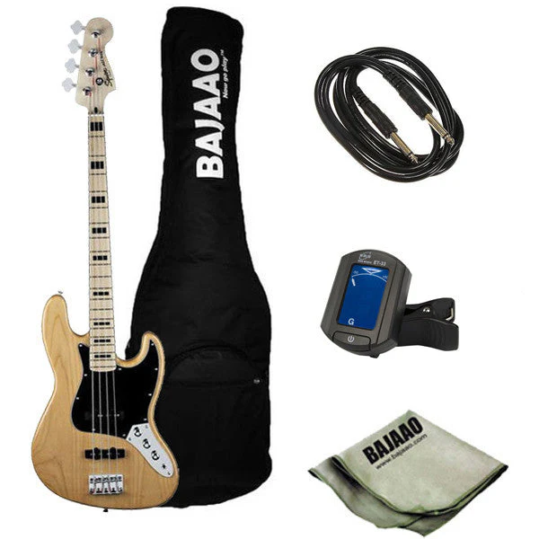 Fender Squier Vintage Modified 70's Jazz Bass Guitar Bundle