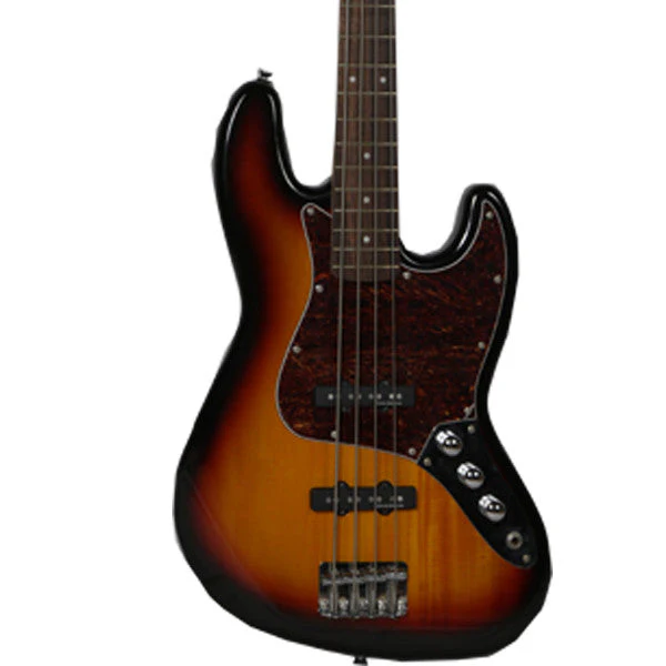 Fender Squier Vintage Modified Jazz Bass - 3 Tone Sunburst - Image 2