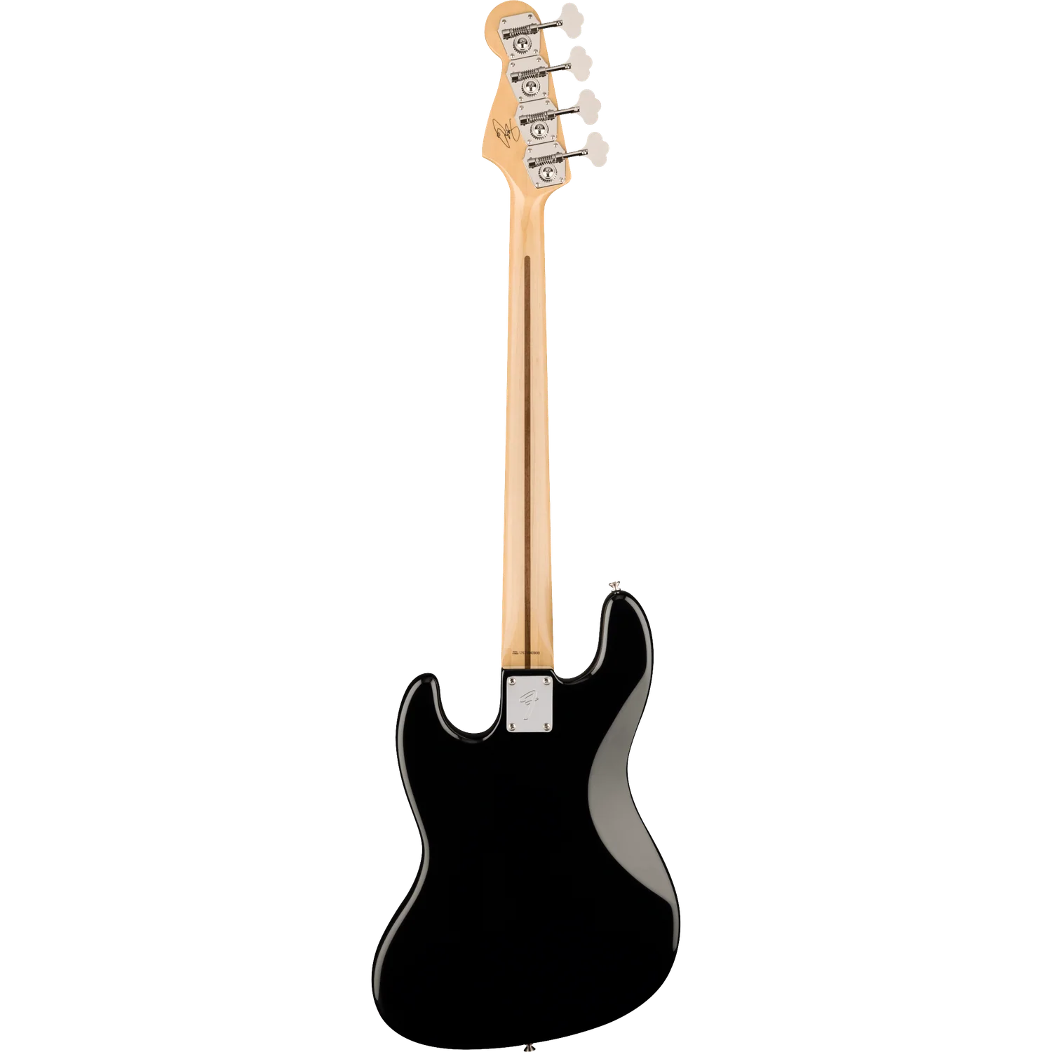 Fender U.S.A. Geddy Lee Jazz Bass Guitar, Maple Fingerboard, Black - Image 6