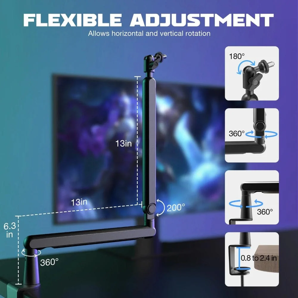 Fifine BM88 Microphone Arm Stand - Image 5