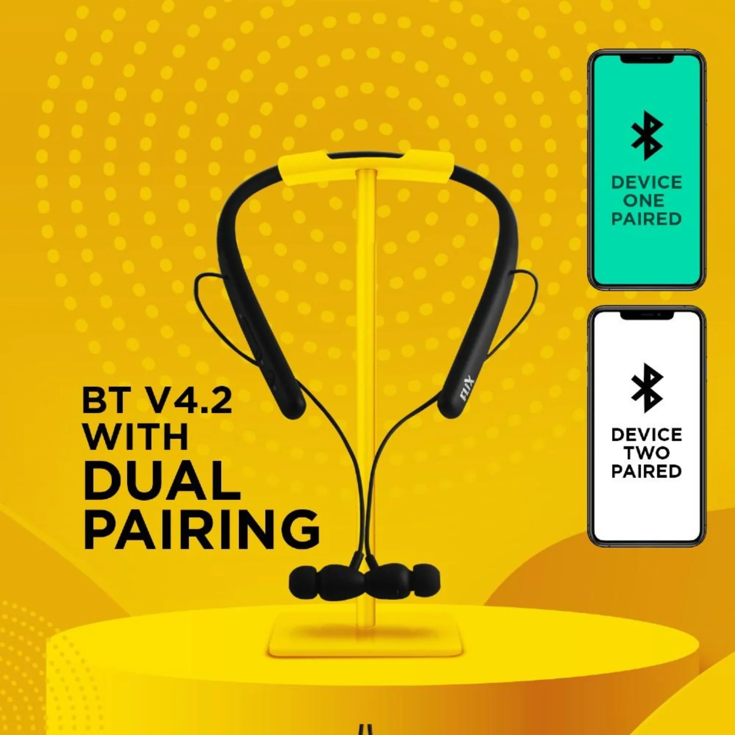 FLiX (Beetel) Blaze 200 Wireless Bluetooth In-Ear Collar Neckband - Black - Image 10