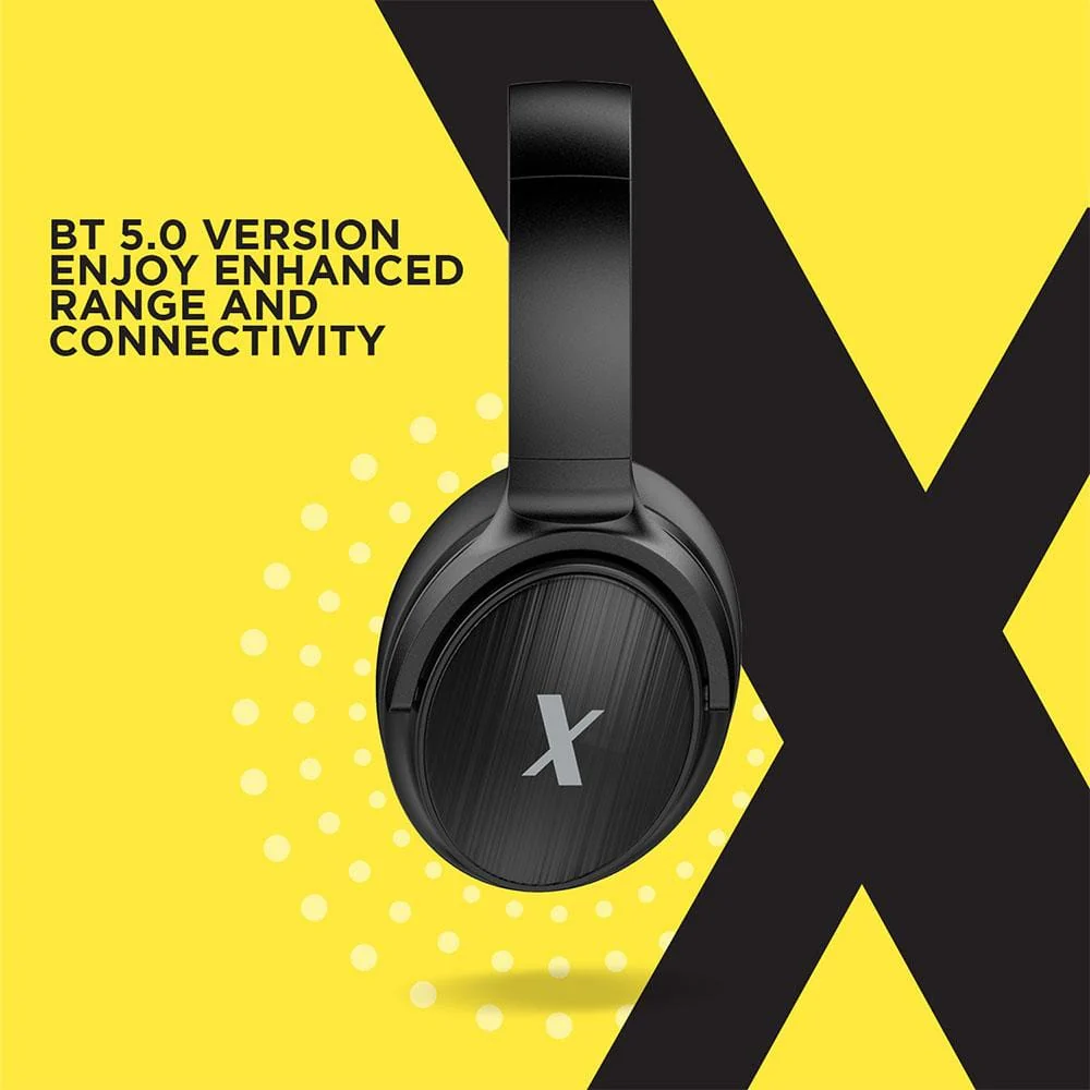 FLiX (Beetel) X1 BT 5.0 Over Ear Wireless Headphone - Black - Image 9